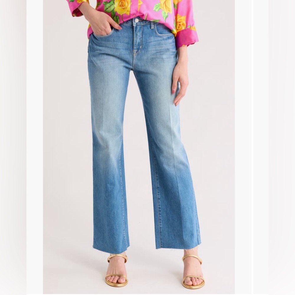 L'AGENCE Light Blue Wide Leg Jeans
